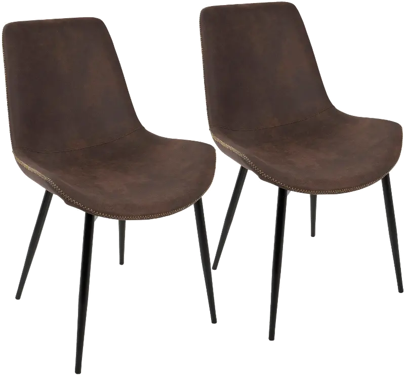 Duke Brown Dining Room Chair (Set of 2)