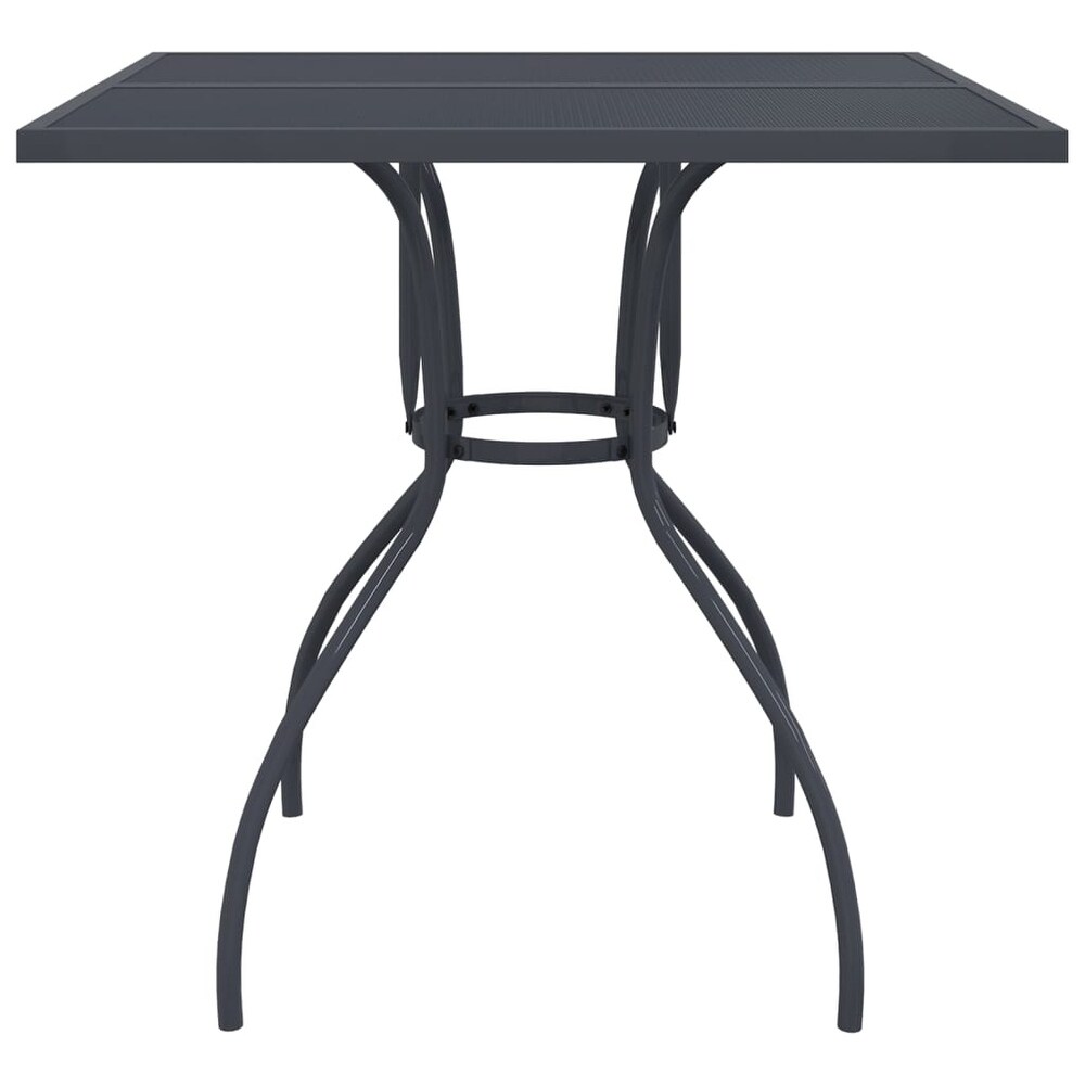 vidaXL Patio Table Anthracite 19.7\