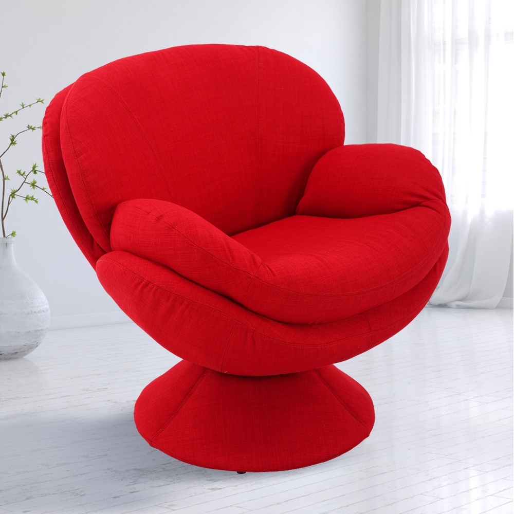 Relax-R Port Leisure Accent Chair in Red Fabric