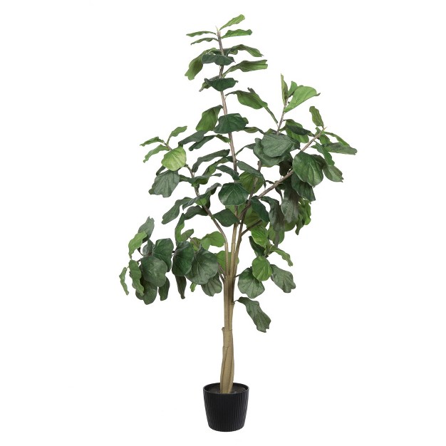 Vickerman Artificial Potted Everyday Fiddle Tree