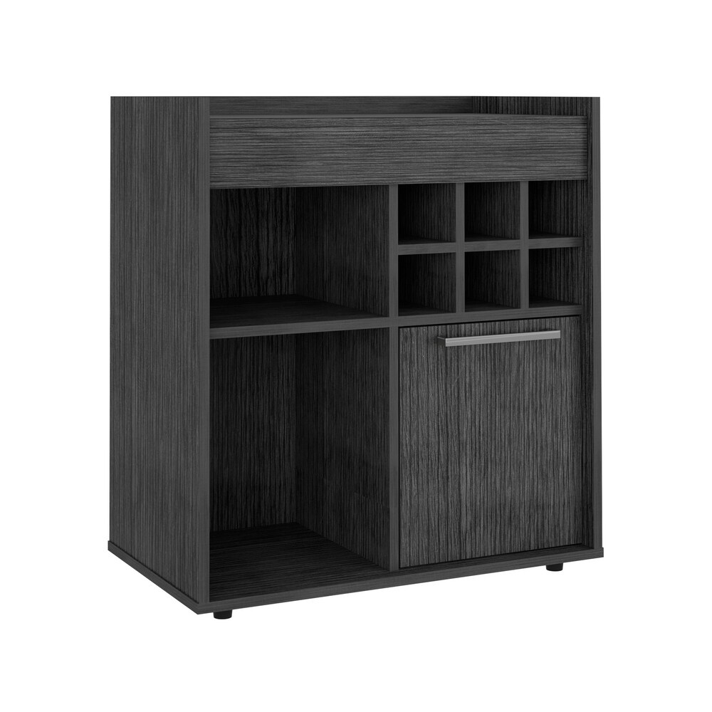 Bar Cabinet With Two Concealed Shelves And Six Wine Cubbies