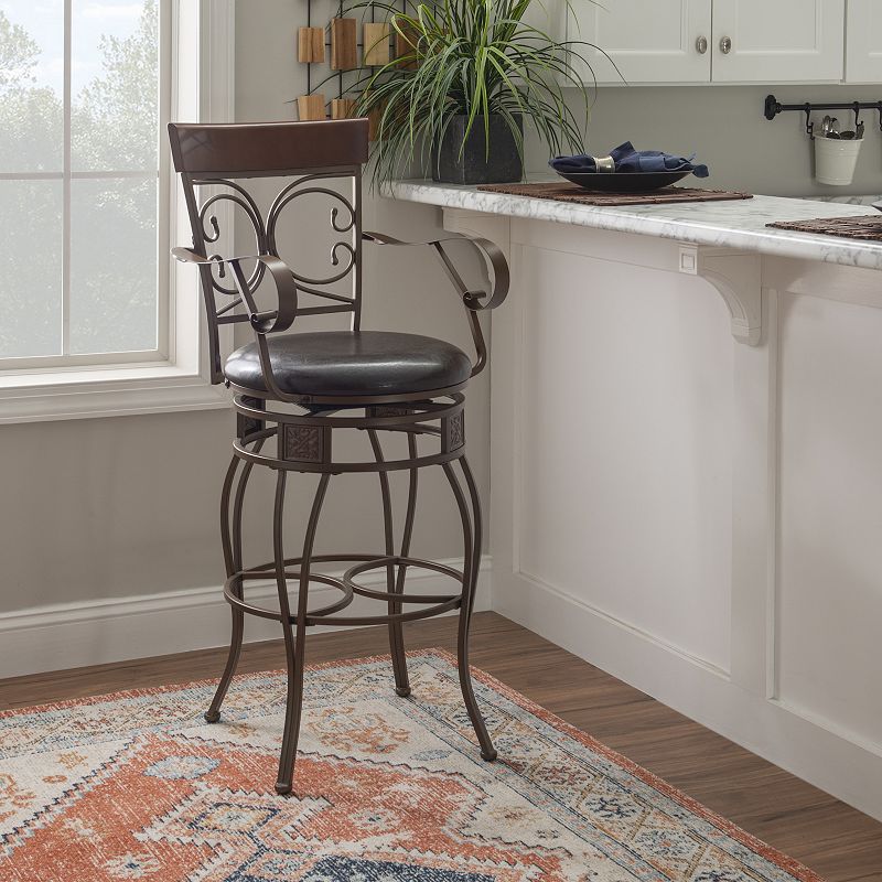 Linon Beeson Big and Tall Barstool