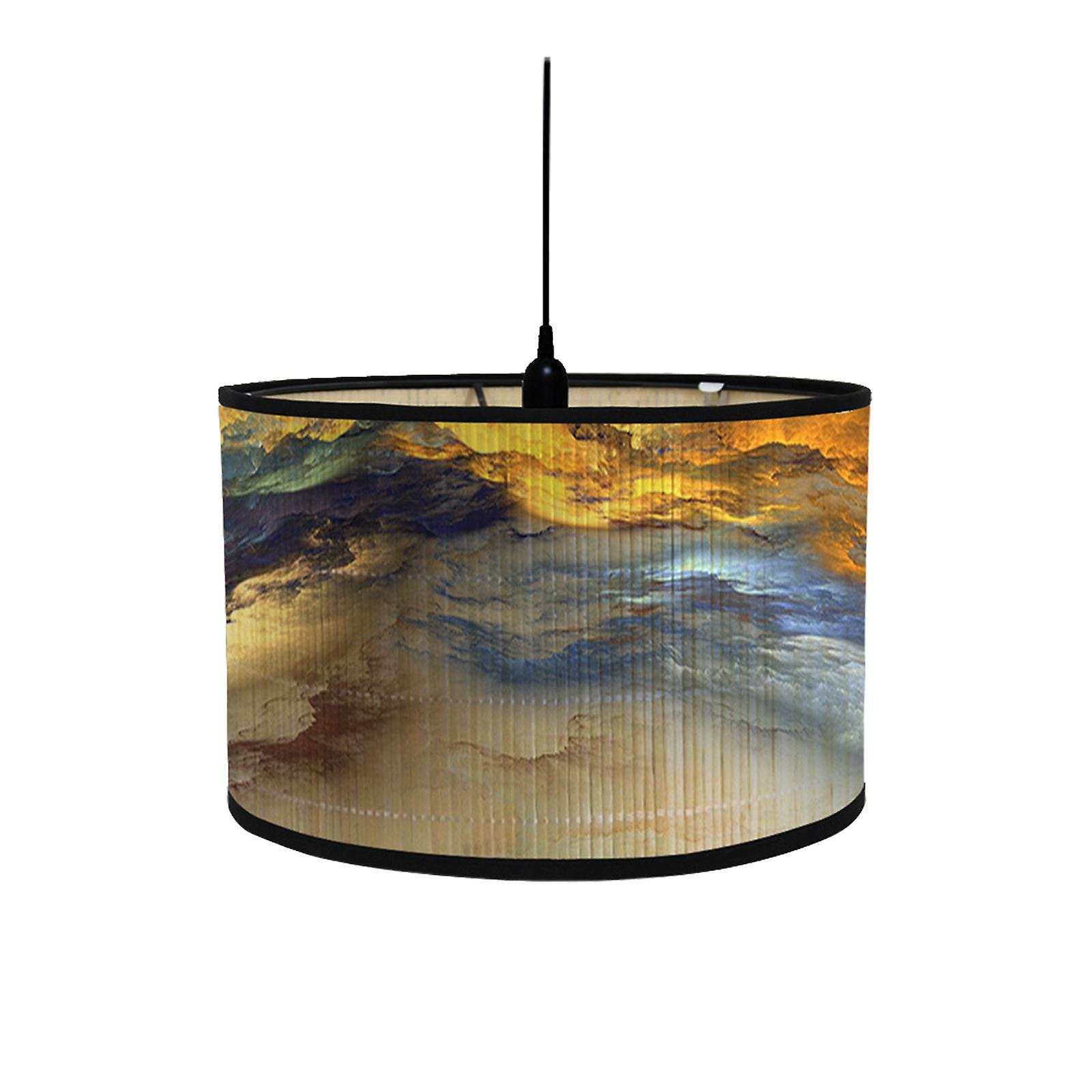 Drum Print Lamp Shade Drum Shaped Lamp Shades For Pendant Ceiling Desk Style A