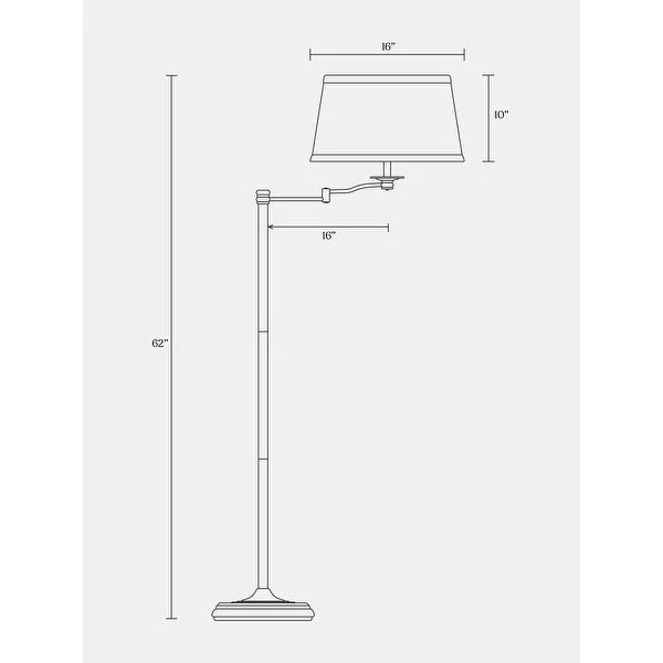 Brightech Caden Swing LED Floor Lamp - Bronze.