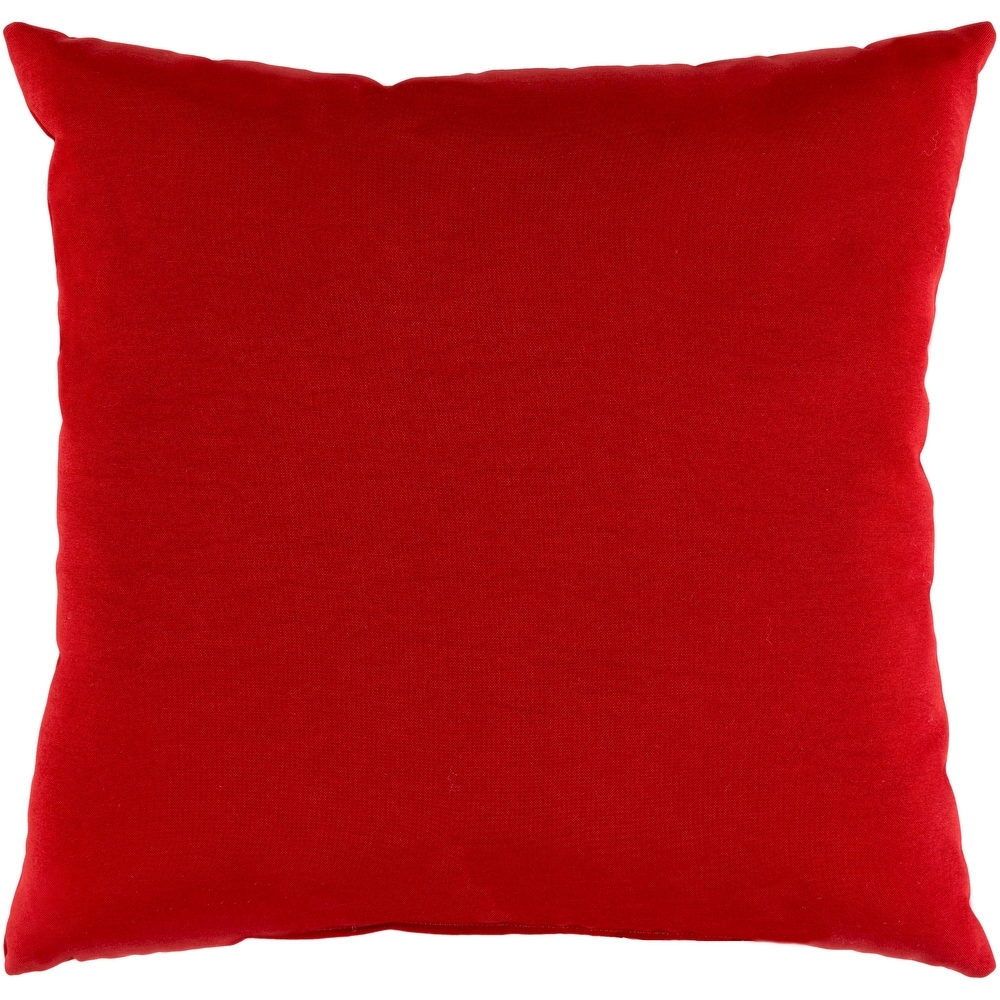 Miguel Ruby Solid Indoor/ Outdoor Throw Pillow (20\