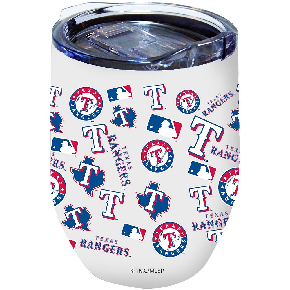 Texas Rangers 16oz. Powder-Coated Full Wrap Stemless Tumbler Cup