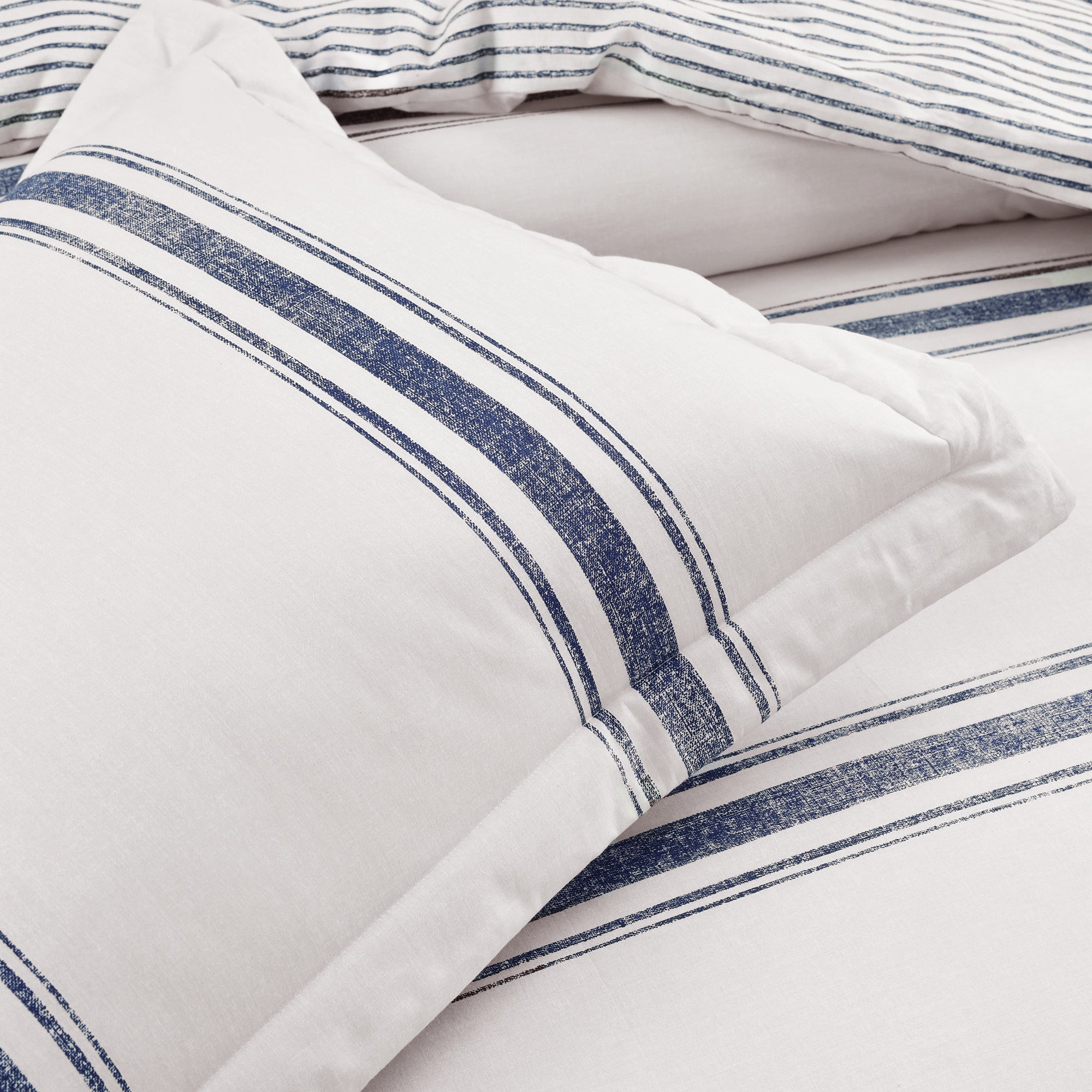 Farmhouse Stripe 100% Cotton Duvet Cover Set