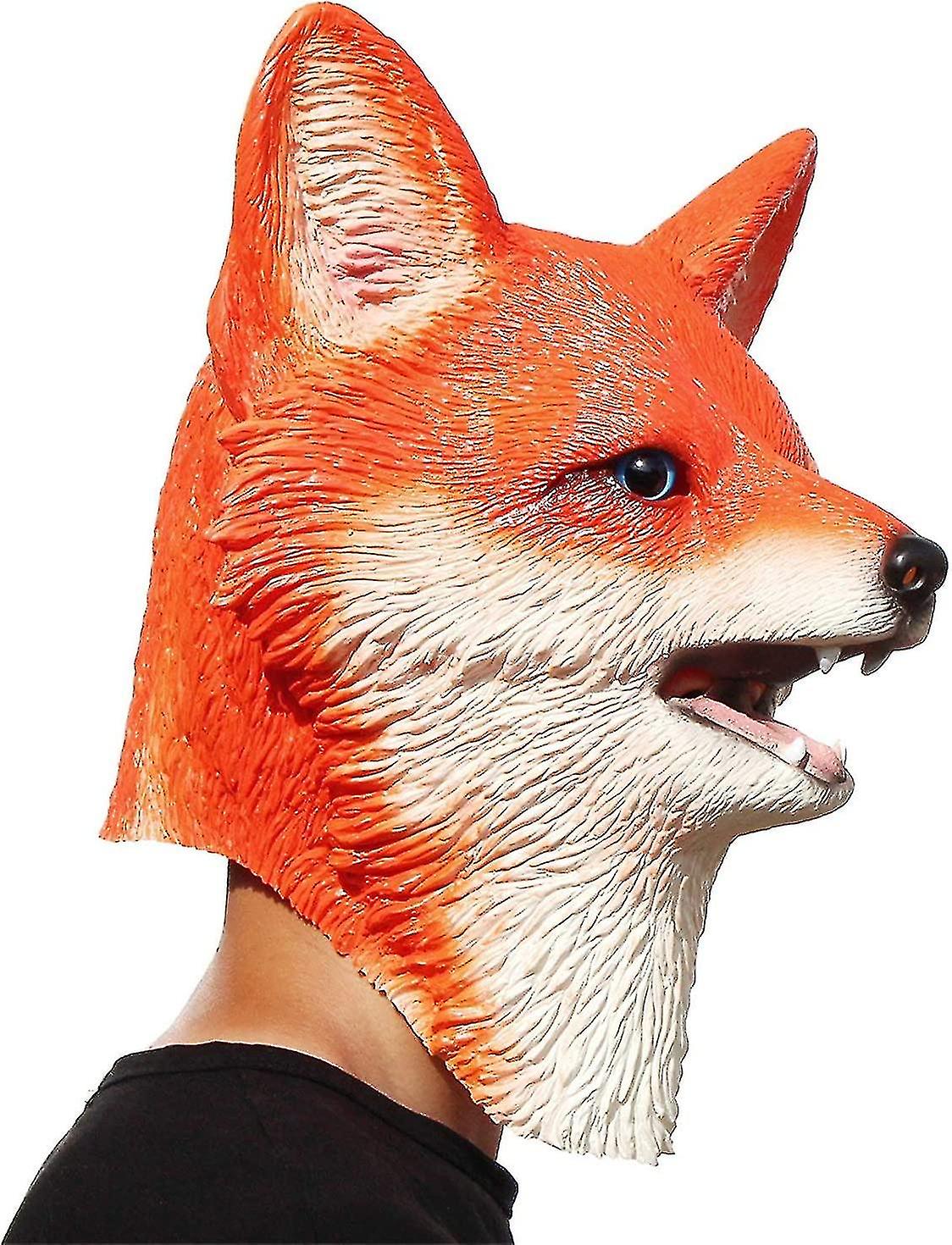 Fox Mask - Halloween Latex Animal Head Mask