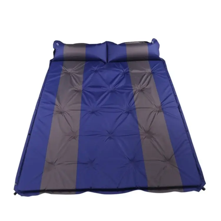 Double Sleeping Pad for Camping Inflatable 2 Person Sleeping Mat with Built in Pump Foot Press Extra Thick Camping Mat