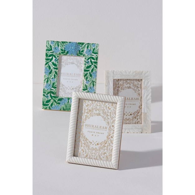 Shiraleah Portofino Twist 5x7 Picture Frame Ivory