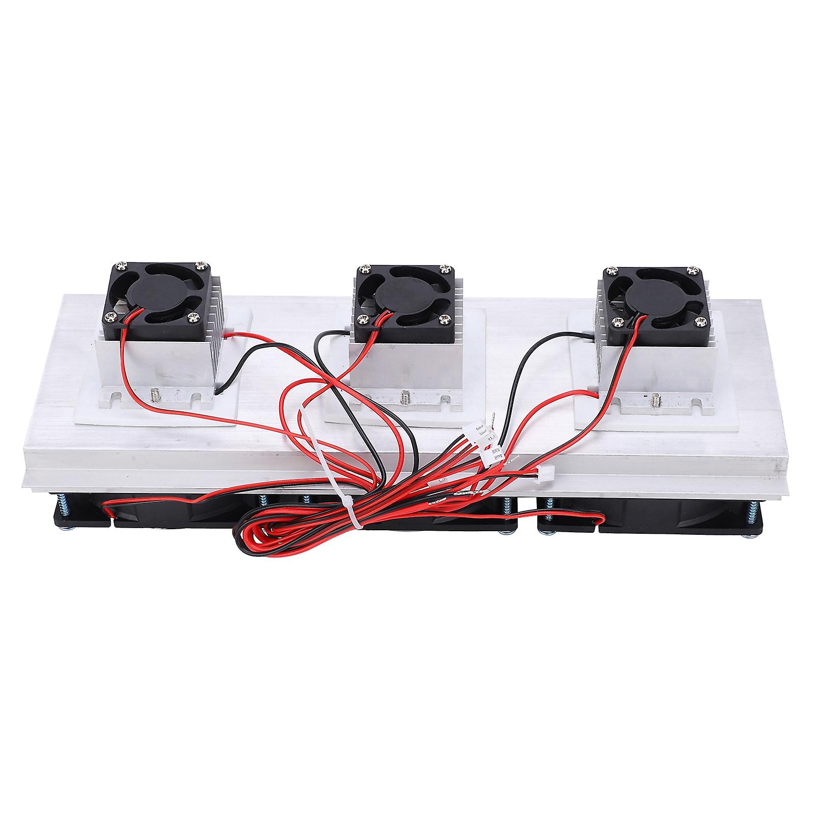 Semiconductor Cooling Machine Thermoelectric Peltier Refrigeration Cooling System Kit 3 Fans