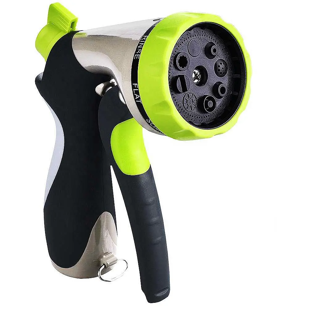 High pressure garden water spray gun 8 patterns spray nozzle for garden