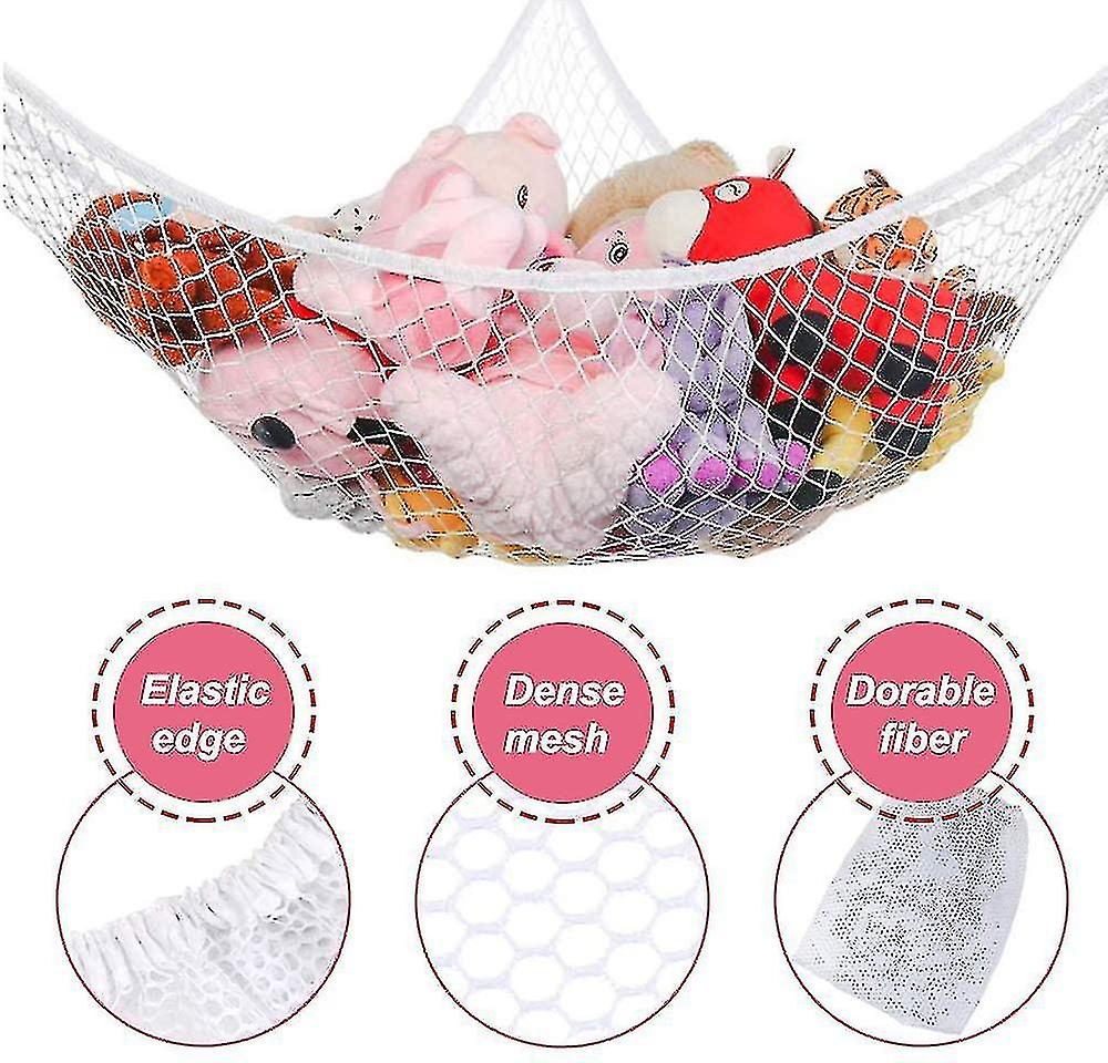 Jumbo Toy Hammock Stuffed Animals Large Hanging Net Toy Storage