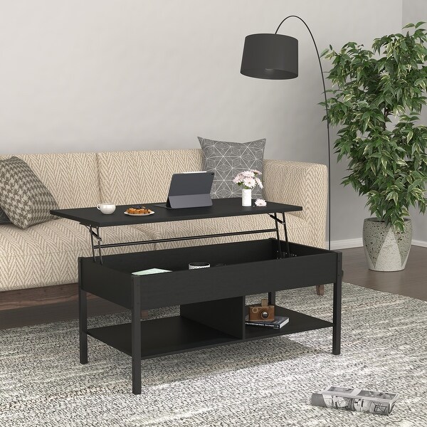 Living Room Lift Top Coffee Table with Hidden Storage - 2 Colors