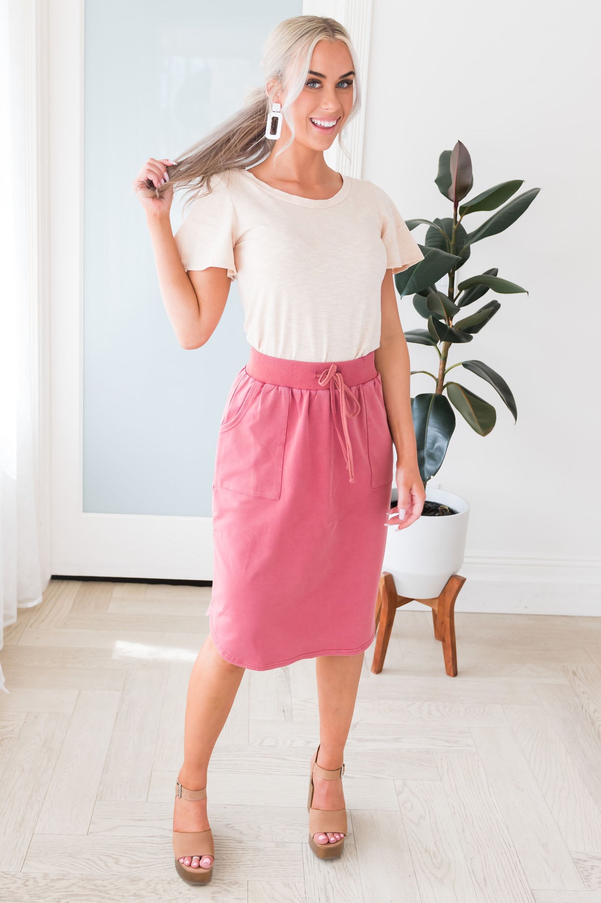 Spring Glow Modest Skirt