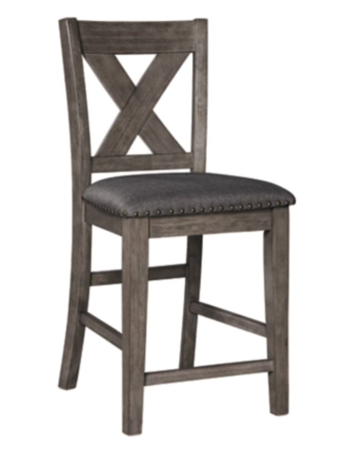 CAITBROOK COUNTER HEIGHT UPHOLSTERED BAR STOOL