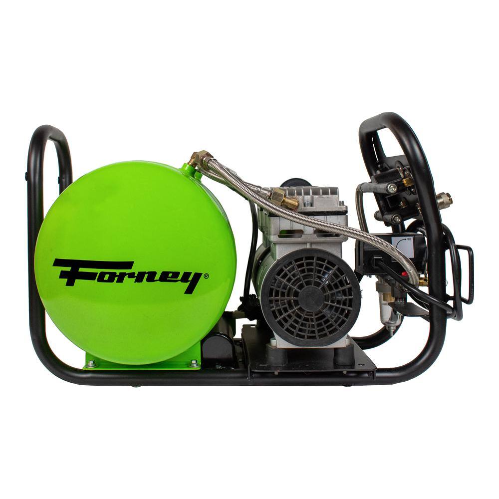 Forney 1.0 Hp Electric 4 Gal Oil-Free Air Compressor 120 PSI 2.5 CFM @ 90 PSI 550