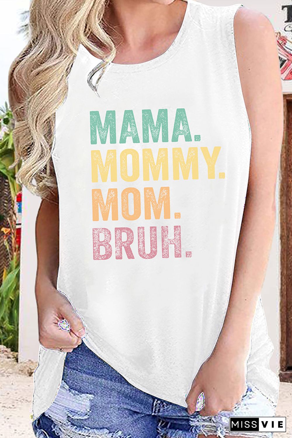 Mama Mommy Mom Bruh Tank Top