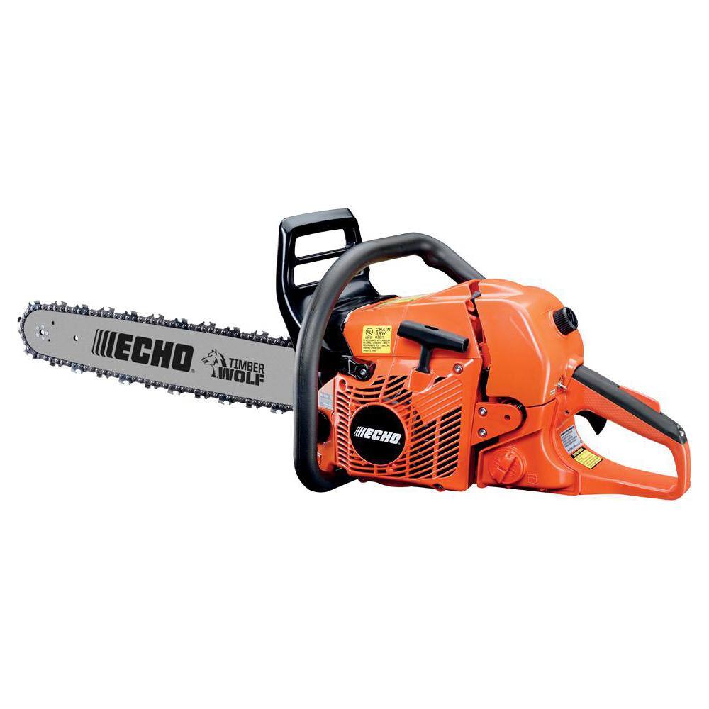 ECHO 24 in. 59.8 cc Gas 2-Stroke Rear Handle Timber Wolf Chainsaw CS-590-24