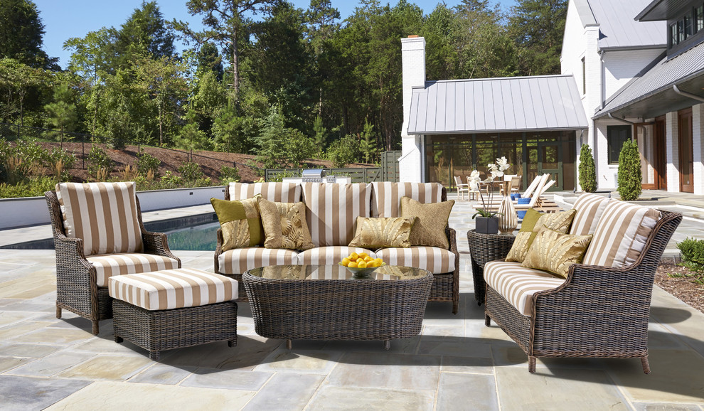 Barrington Ottoman   Tropical   Outdoor Footstools And Ottomans   by South Sea Outdoor Living  Houzz