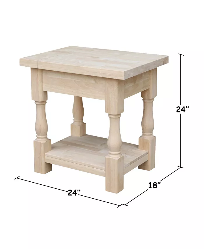 International Concepts Tuscan End Table