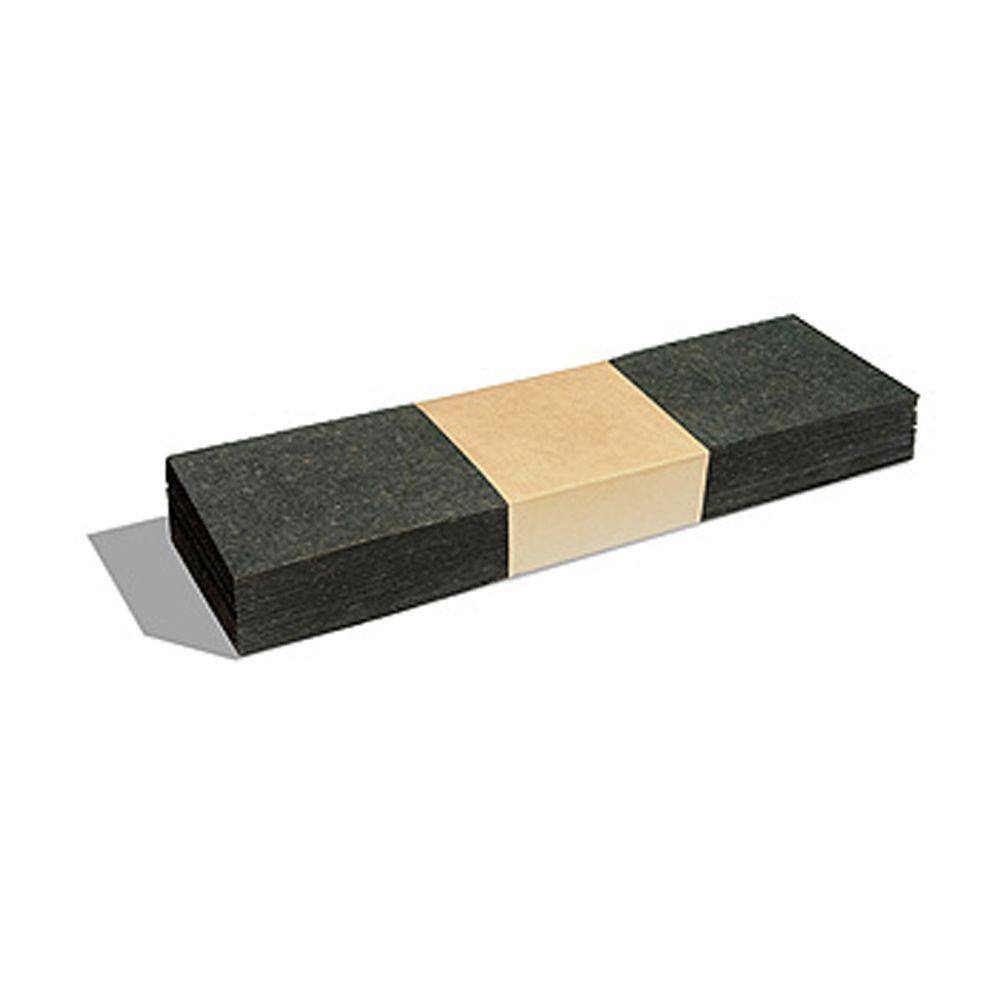 GAF WeatherSide 12 in. Backer Strips in Black (54-Pack) 2350