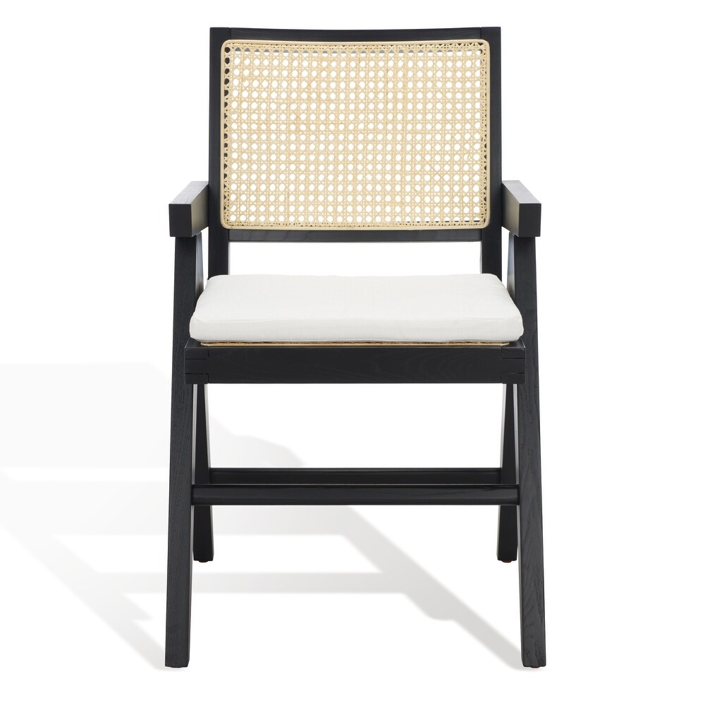 SAFAVIEH Couture Colette Rattan Arm Chair   21 in. W x 23 in. D x 34 in. H