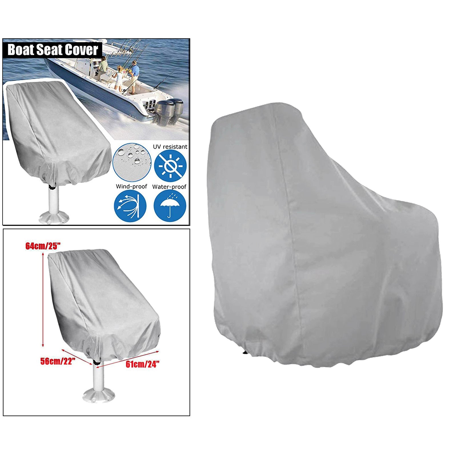 Boat Seat Cover Outdoor Yacht Waterproof Protection