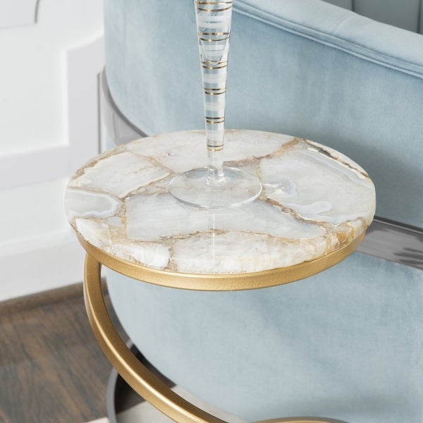 Modern Round Spiral Base Drink Table