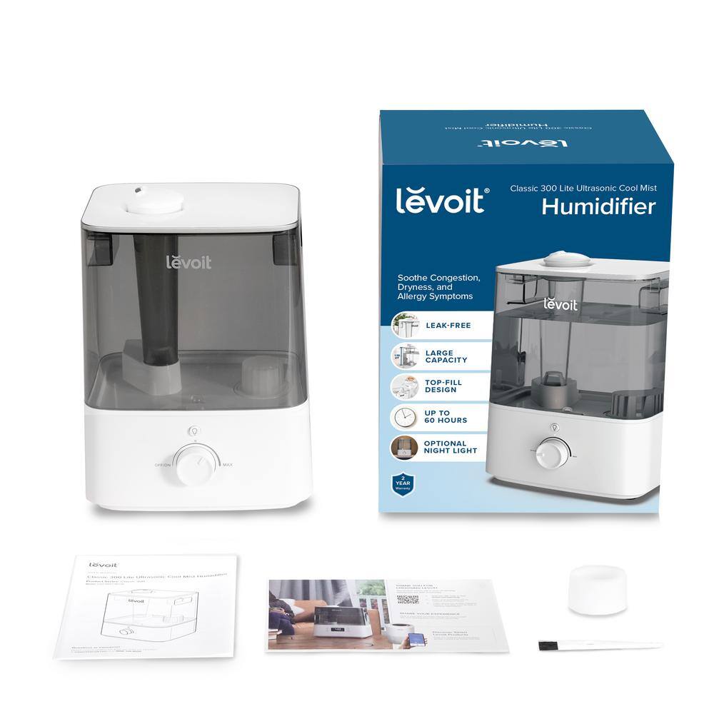 LEVOIT 1.5 Gal. Classic 300 Lite Ultrasonic Cool Mist Humidifier up to 505 sq. ft. HEAPHULVNUS0058