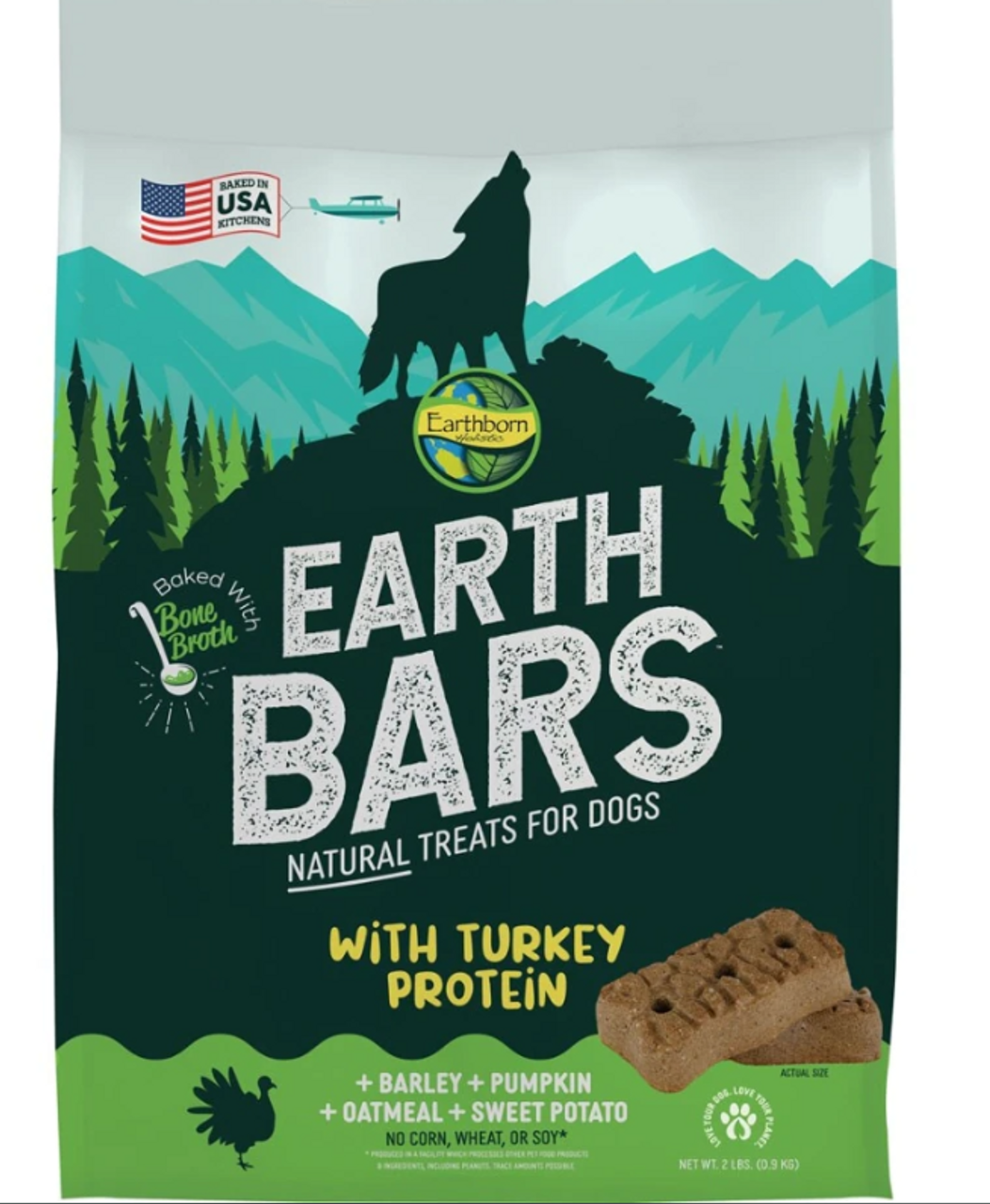 Earthborn Holistic Earth Bars Turkey Dog Treats