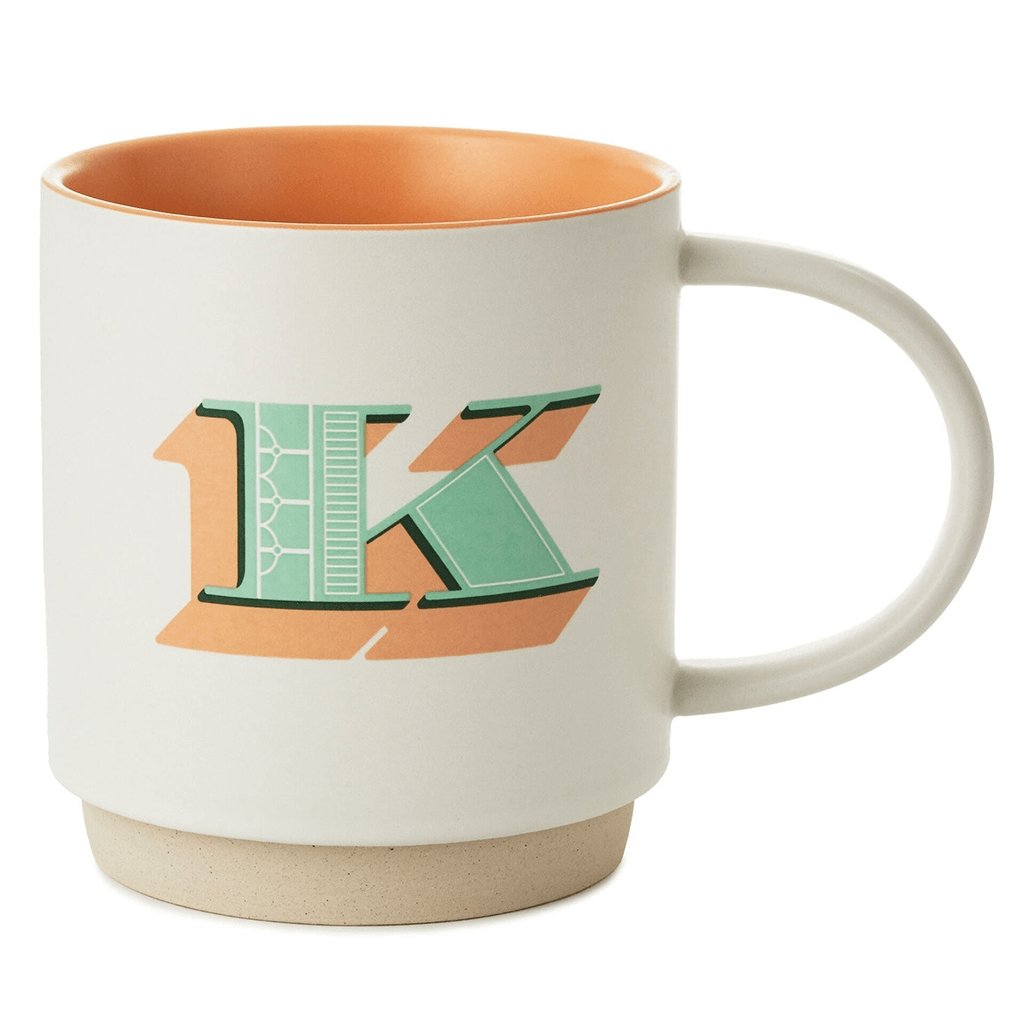 Hallmark  Initial Monogram 16 oz. Mug, K