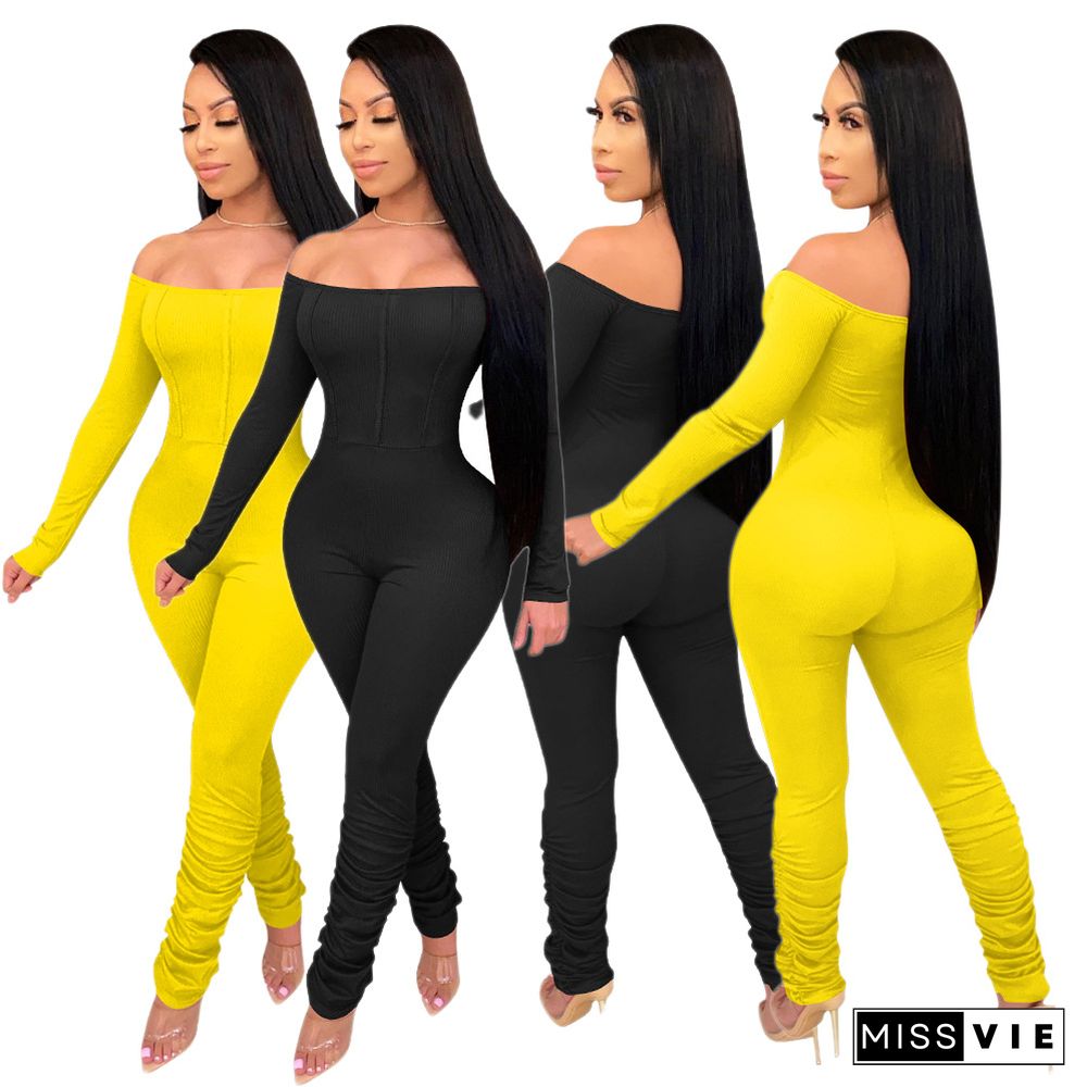 New Sexy One-shoulder Women's Jumpsuit