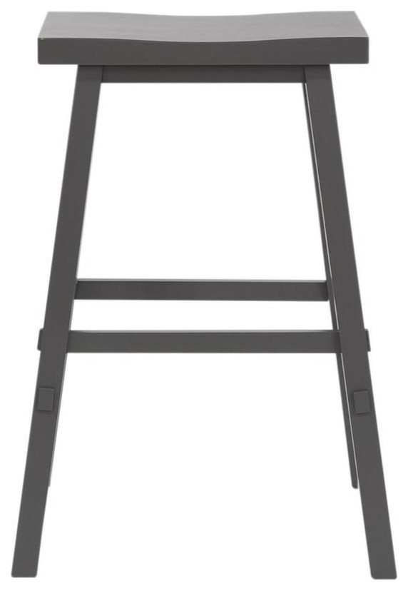 24 Inch Sawhorse Counter Stool  Gray   Contemporary   Dining Chairs   by BisonOffice  Houzz