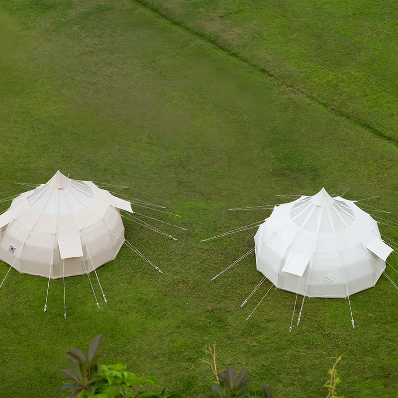 Safari nature hike bell tent glamping luxury big events star tent for party or wedding