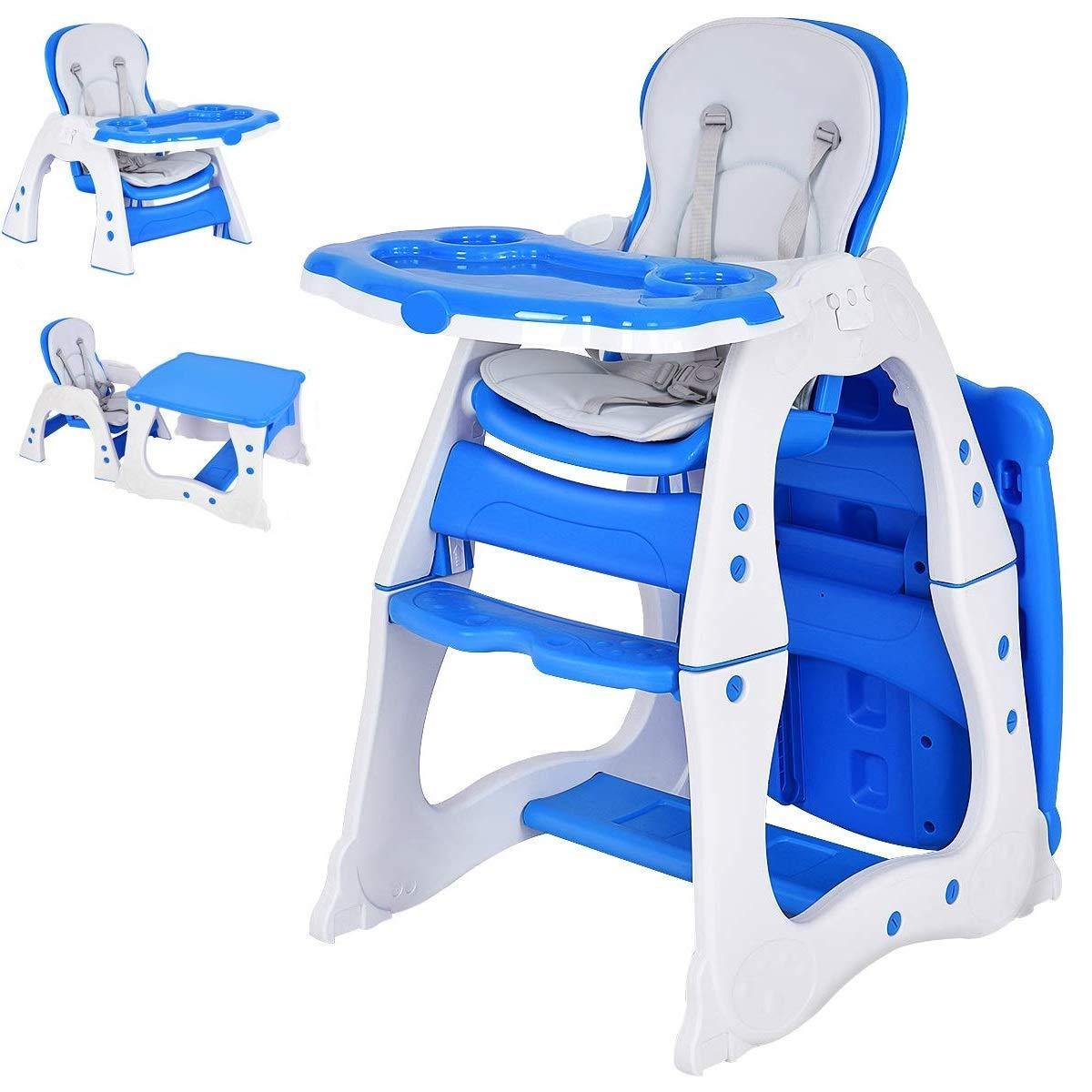 Baby High Chair, 3 in 1 Infant Table and Chair Set