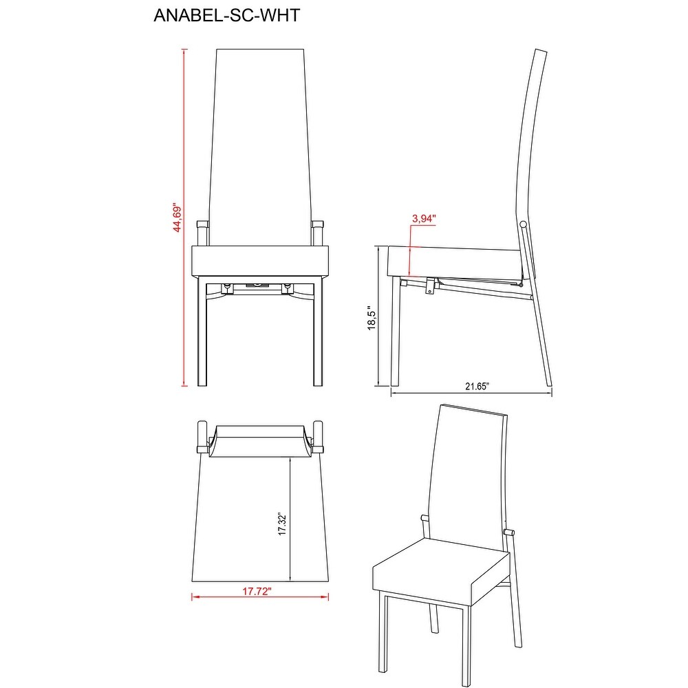 Somette Domino 5 Piece Dining Set with Gray Motion back Chairs