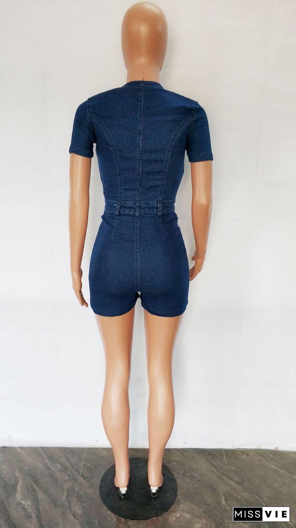 Sexy Fashion Slim Denim Jumpsuit