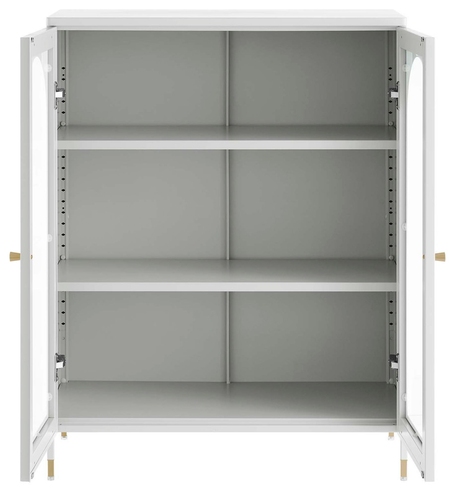 Archway Accent Cabinet   Light Gray   Contemporary   Accent Chests And Cabinets   by VirVentures  Houzz