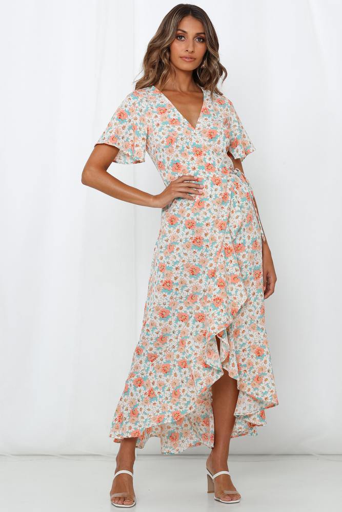 Little Child Inside Of Me Maxi Dress Peach