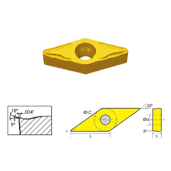 ABS Import Tools VBMT 331 HM COATED CARBIDE INSERT...