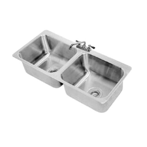 Advance Tabco DI-2-2012 2 Compartment Drop-In Sink， 46