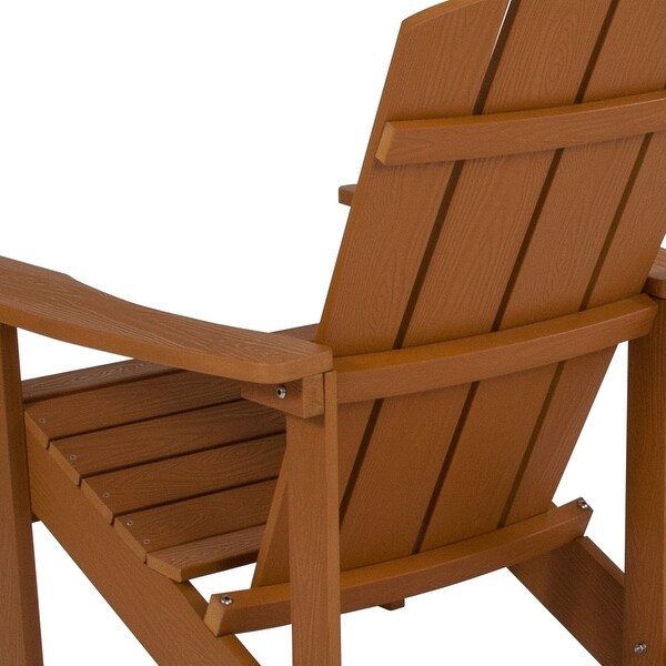 Outdoor AllWeather Poly Resin Wood Adirondack Chair