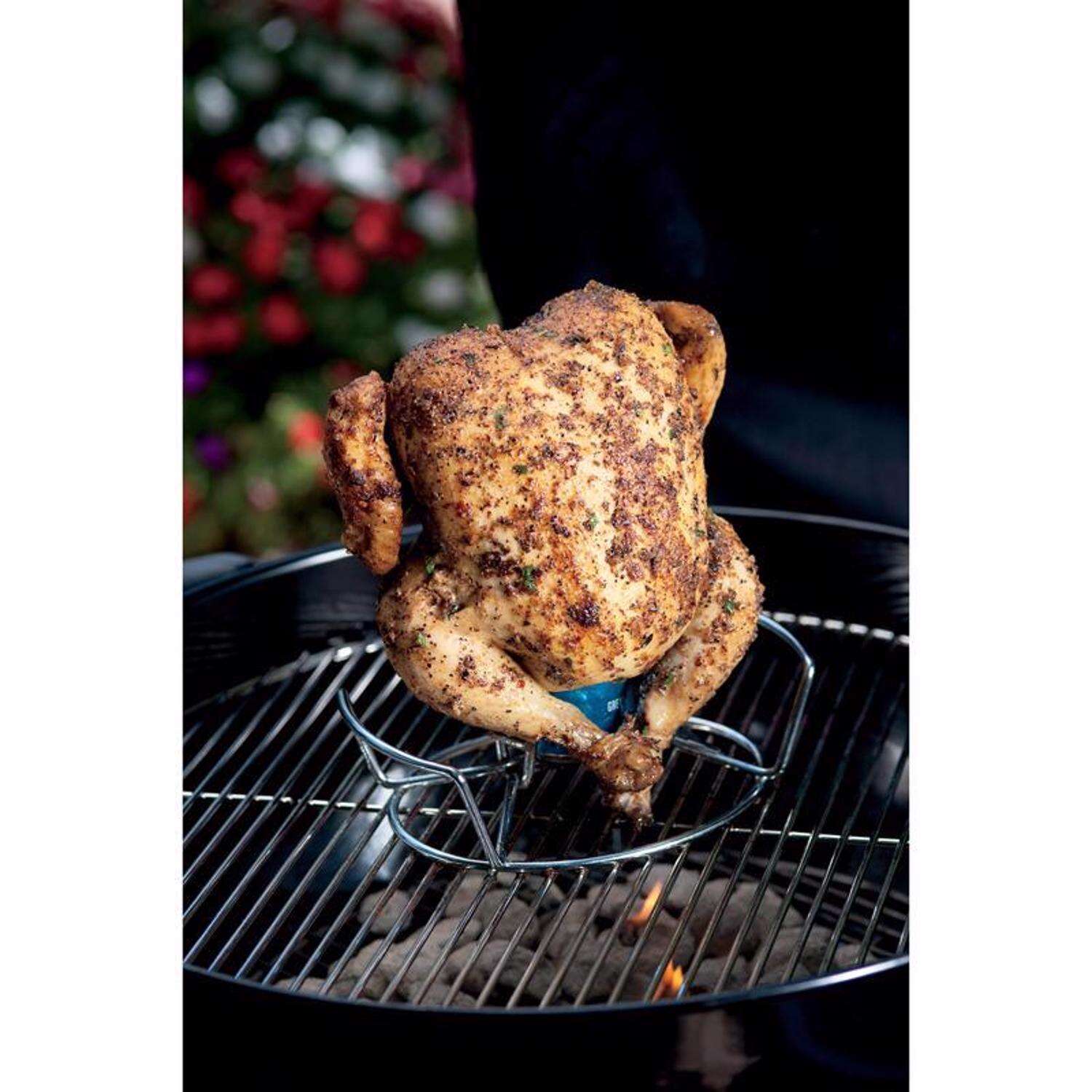 Weber Steel Poultry Roaster 9.3 in. L X 6.2 in. W 1 pk