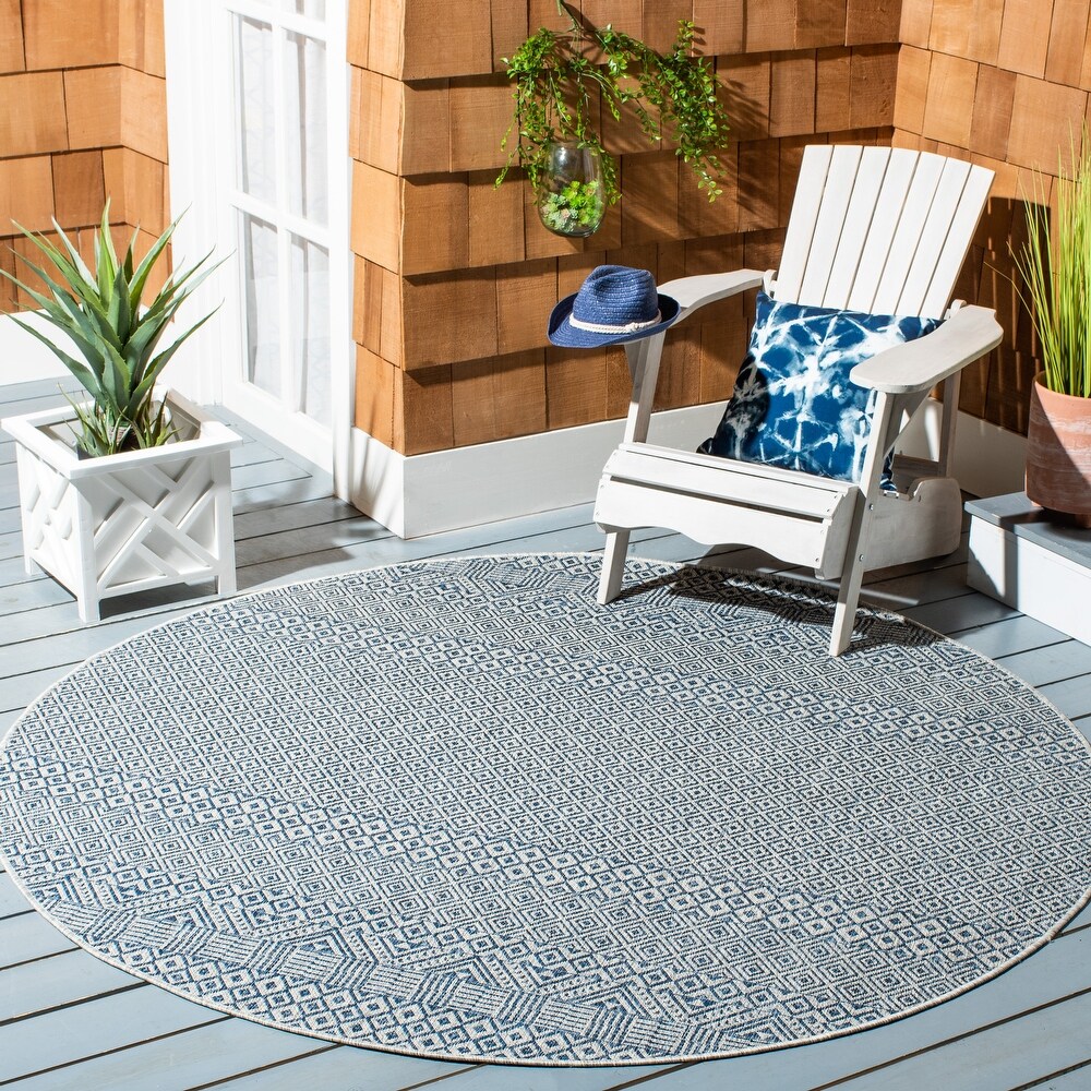 SAFAVIEH Courtyard Terezija Indoor/ Outdoor Waterproof Patio Backyard Rug