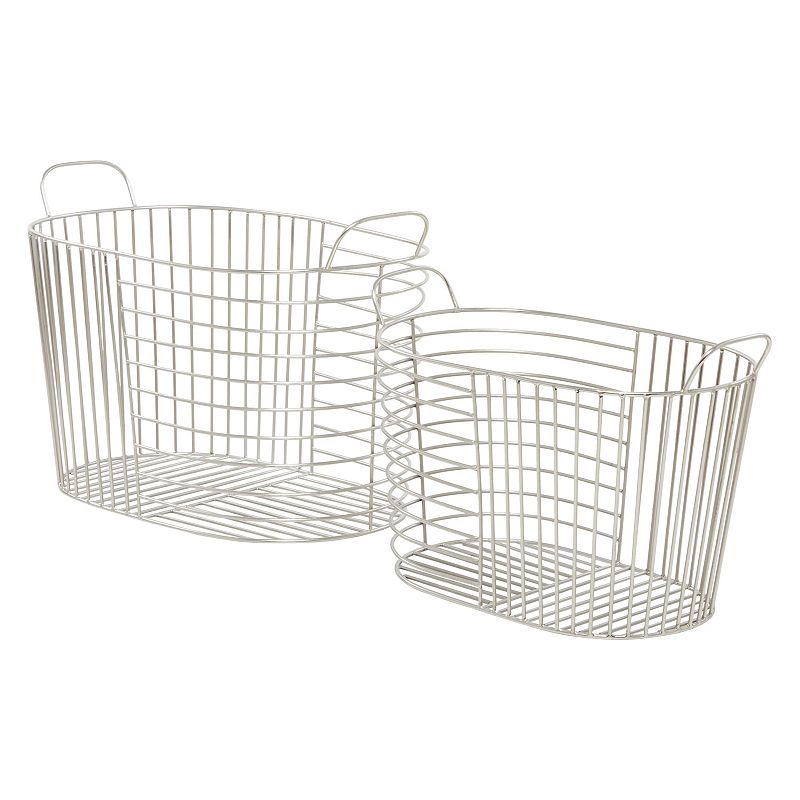 CosmoLiving by Cosmopolitan Wire Storage Basket 2-piece Set