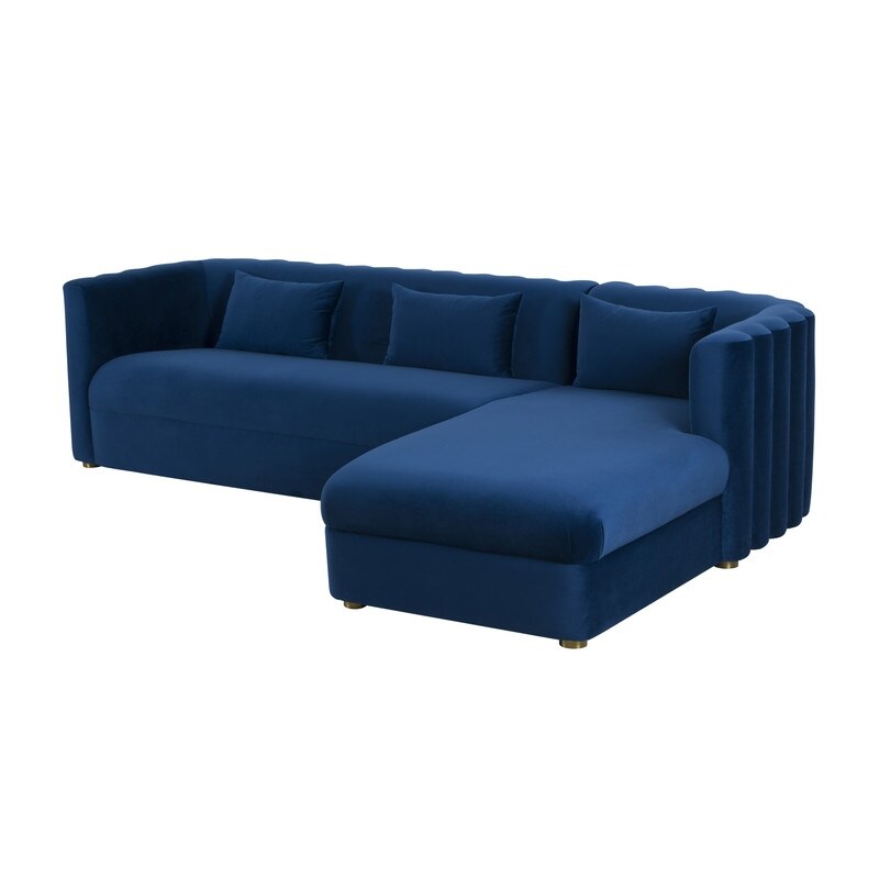 Callie Velvet Sectional