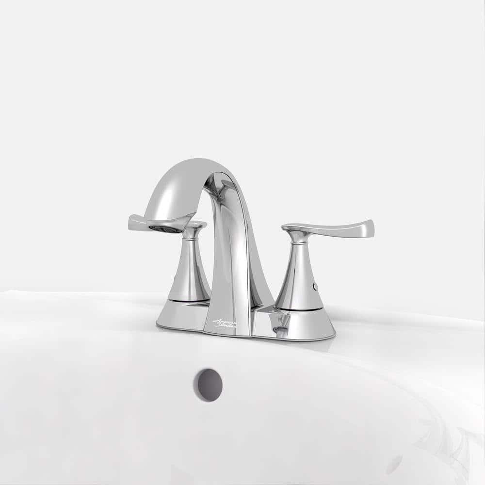 American Standard Chatfield 4 in Centerset 2Handle Bathroom Faucet in Polished Chrome