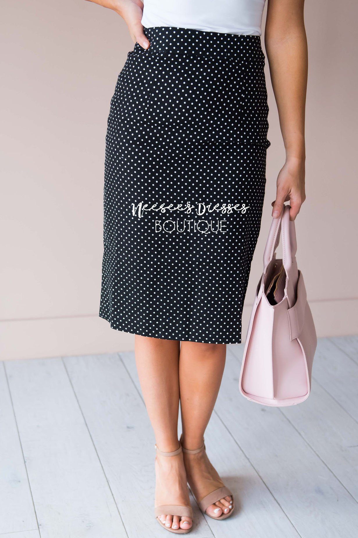 Secret Garden Textured Pencil Skirt