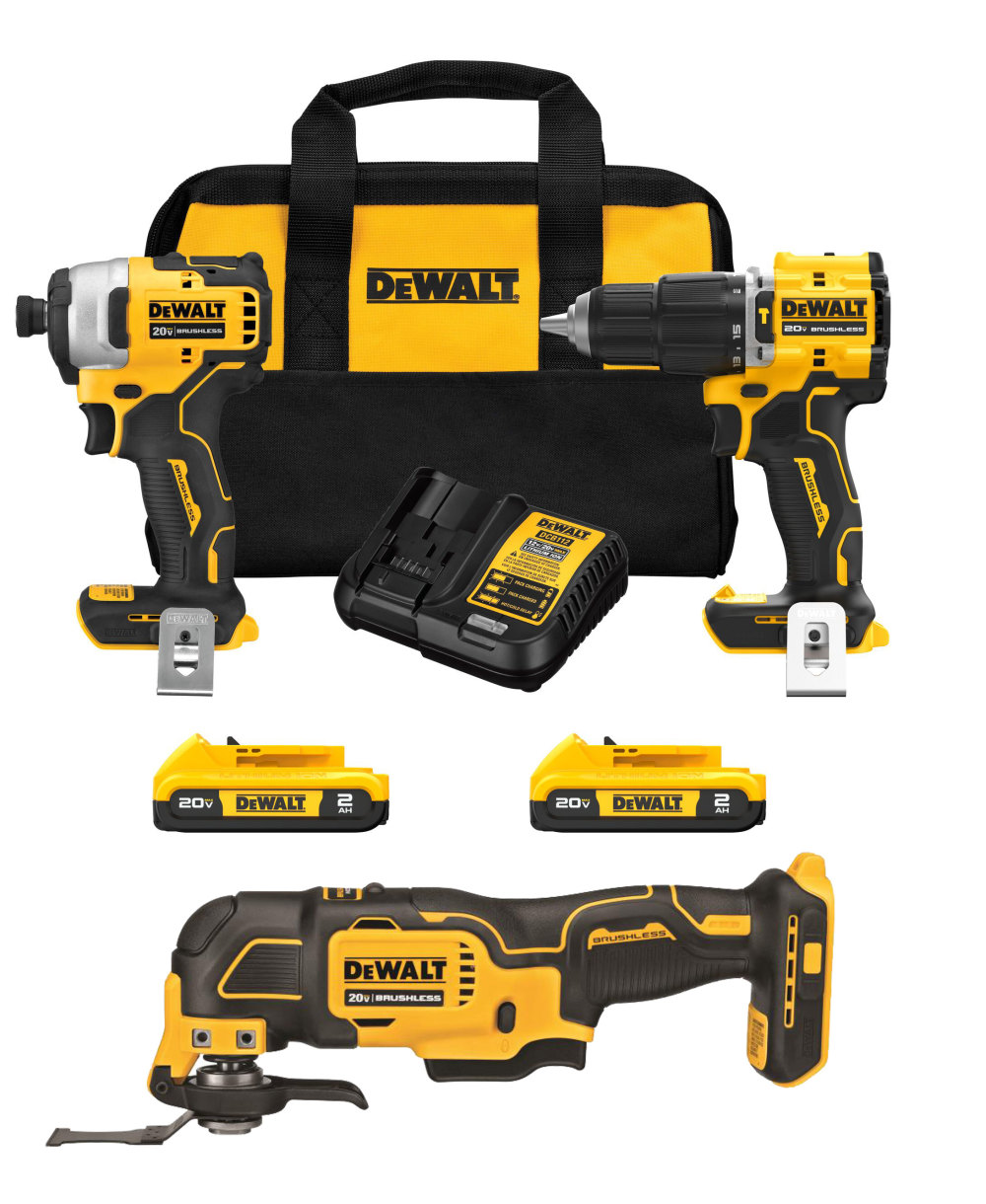 DEWALT ATOMIC 20V MAX* Brushless 3-Tool Combo Kit Bundle DCK226D2-DCS354B from DEWALT